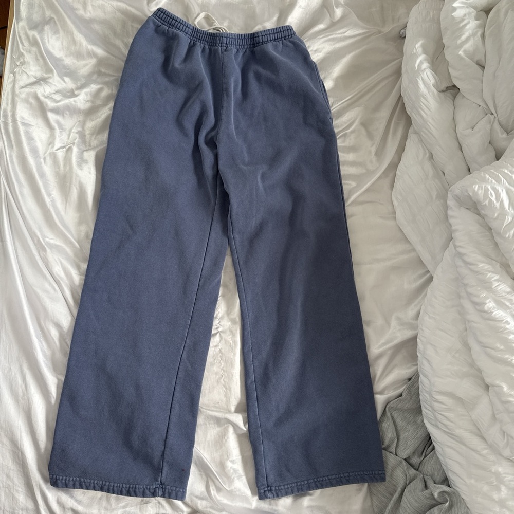 Brandy Melville Blue Wide Leg Pants